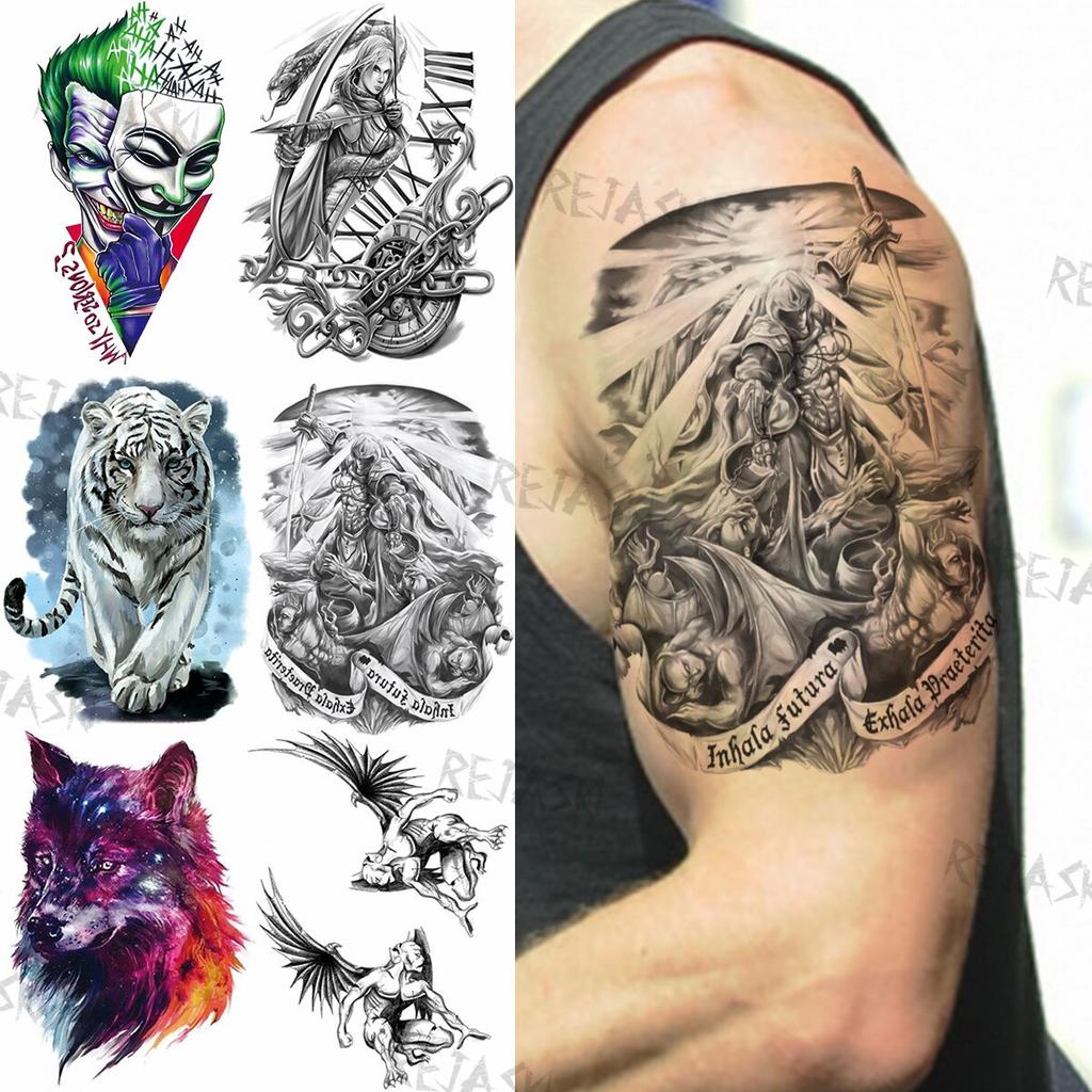 Buy 3D Samurai Fighting Fake Tattoo Sticker For Men Women Adult Seto Clown Chain Temporary Tattoo Realistic Waterproof Tatoo Armband At Affordable Prices — Free Shipping, Real Reviews With Photos — Joom 1024_x_1024_jpg