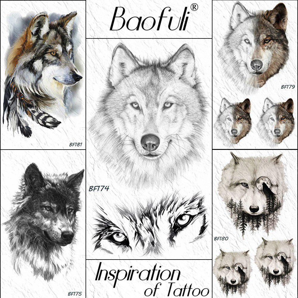 Compre 1Pc Realistic Coyote Temporary Tattoos Wolf Black Forest Waterproof Fake Tattoo Men Body Arm Barato — Frete Grátis, Avaliações Reais Com Fotos — Joom 1000_x_1000_jpg