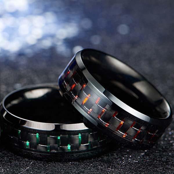 Buy cool mens rings products and get the best deals at the lowest prices on ebay! Buy Carbon Fiber Mens Cool Rings Titanium Steel Red Blue Ring Medieval Retro Jewelry At Affordable Prices Free Shipping Real Reviews With Photos Joom