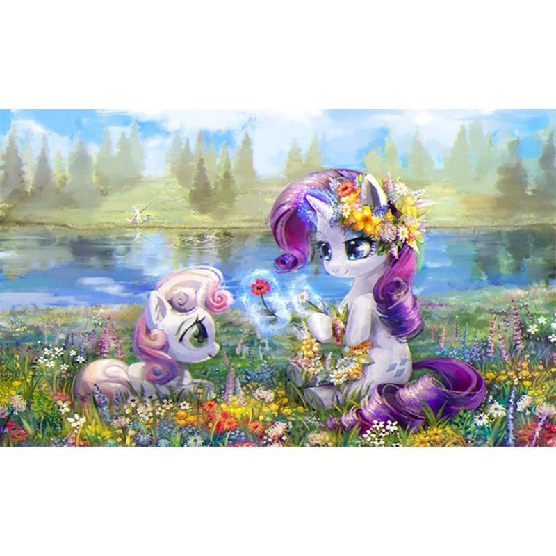 Buy Full Drill 5d Diy Diamond Painting Cross Stitch Little Pony Fun Diamond Embroidery Mosaic Home Decor At Affordable Prices Free Shipping Real Reviews With Photos Joom