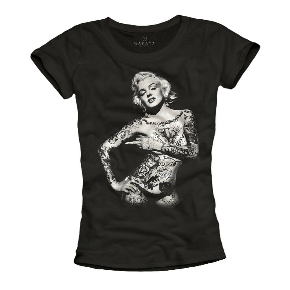 Buy Rockabilly Damen T Shirt Marilyn Monroe Tattoo Frauen At Affordable Prices — Free Shipping, Real Reviews With Photos — Joom 1001_x_1001_jpg