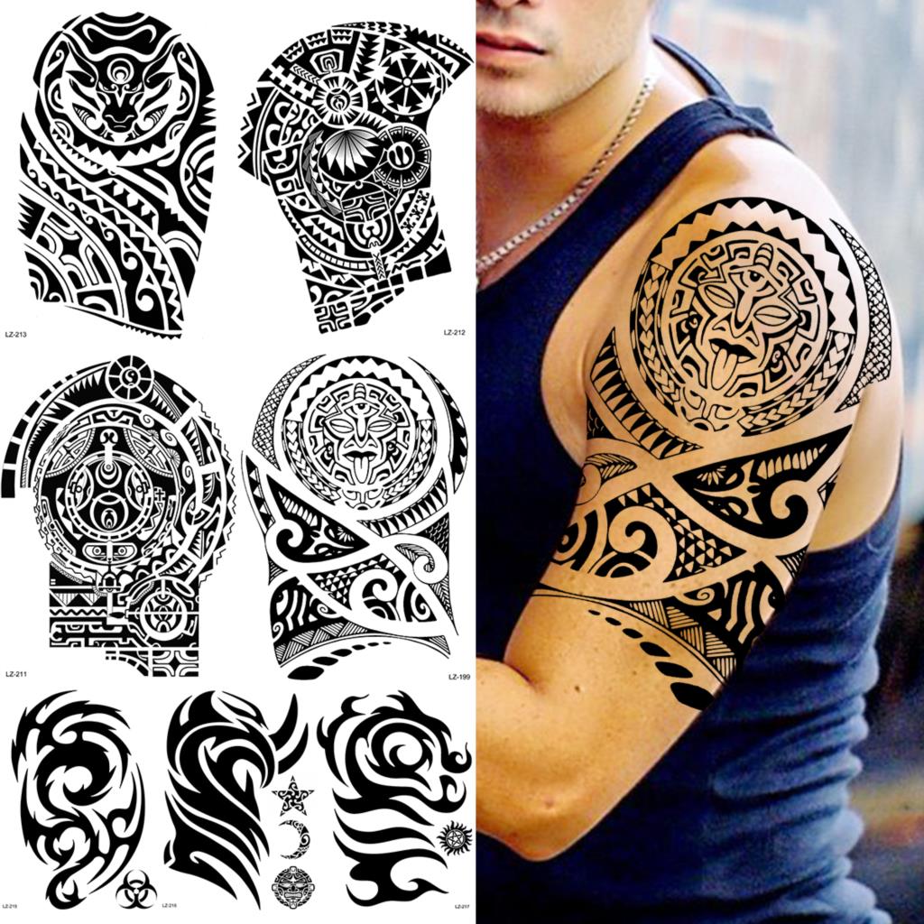 Oro Nero Tiki Totem Mucca Tatuaggi Temporanei Per Gli Uomini Adulti Realistico Thorn Tattoo Sticker Braccio Gamba Impermeabile Tatoos Maori Acquista In Modo Economico — Spedizione Gratuita, Recensioni Reali Con Foto — Joom 1024_x_1024_jpg