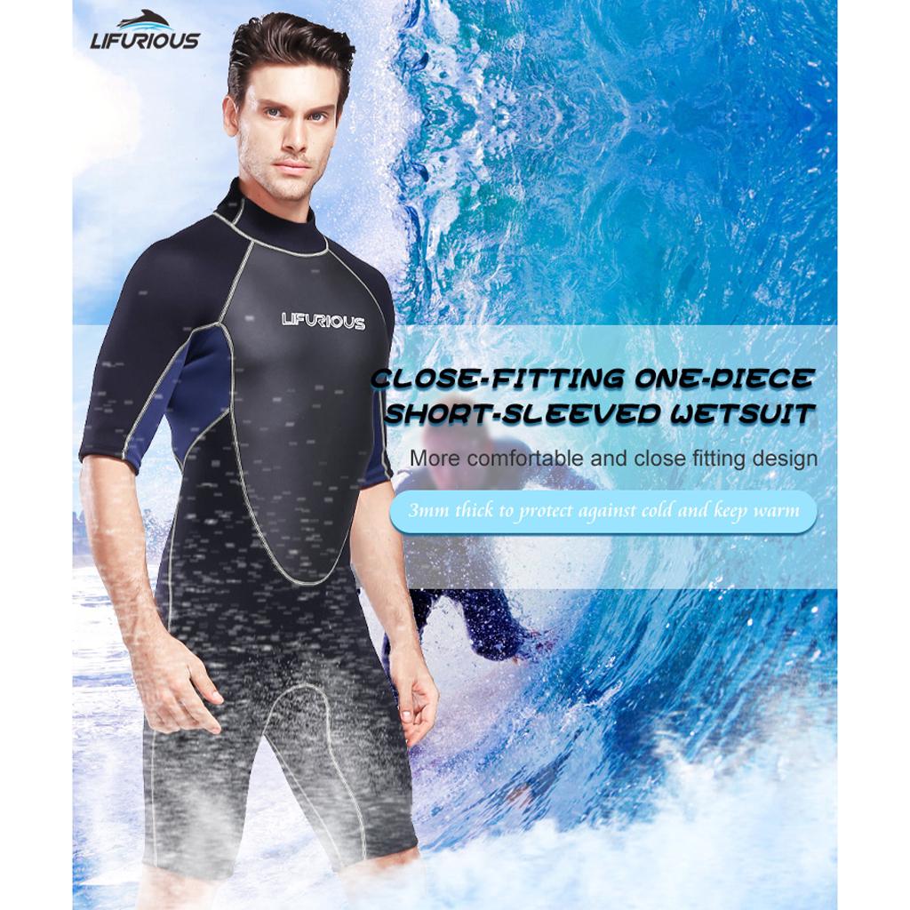 Made of high quality neoprene material, this wetsuit is waterproof and durable. Buy Full Wetsuits 3mm Neoprene Wetsuit Back Zip Short Sleeve For Diving Surfing Snorkeling One Piece Wet Suit Men Women At Affordable Prices Free Shipping Real Reviews With Photos Joom