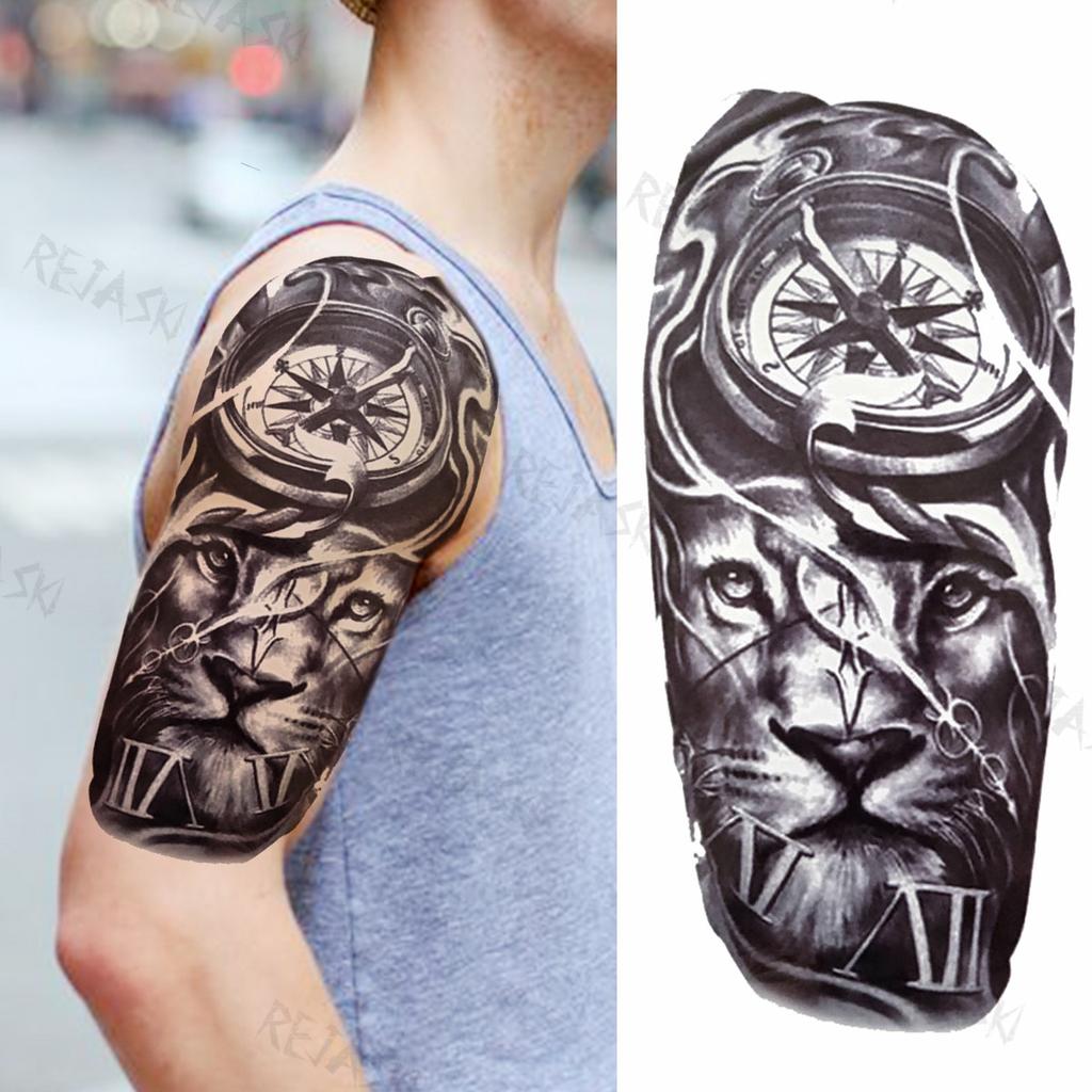Buy Gothic Tribal Totem Temporary Tattoos For Women Men Wolf Rose Skull Clock Fake Tattoo Body Art Forearm Black Warrior Tatoos At Affordable Prices — Free Shipping, Real Reviews With Photos — Joom 1024_x_1024_jpg
