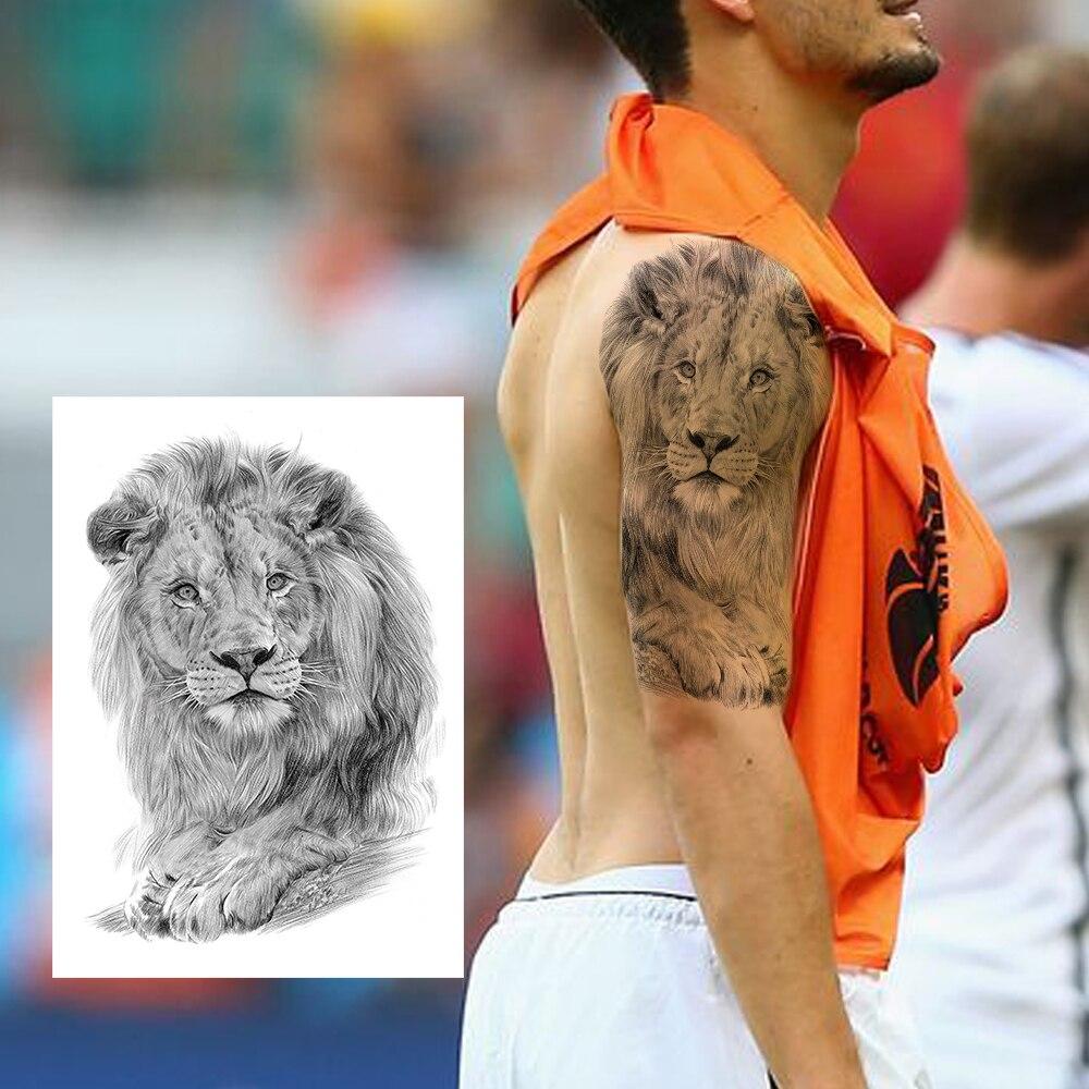 Buy Realistic Fake Wolf Temporary Tattoos Sticker For Men Boys Waterproof Tattoos Temporary Pencil Sketch 3D Body Art Painting Tatoo At Affordable Prices — Free Shipping, Real Reviews With Photos — Joom
