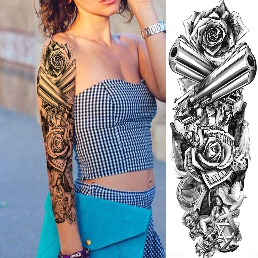 Compre Homem Voador Guerreiro Tatuagens Temporárias Mangas Para Homens Mulheres Adulto Caveira Rosa Falso Tatuagem Tatuar Adesivos De Tattos De Braço Inteiro Barato — Frete Grátis, Avaliações Reais Com Fotos — Joom 1000_x_1000_jpg
