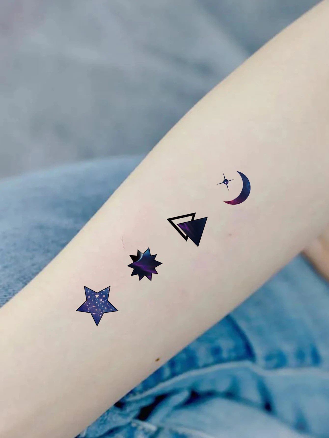1 Foglio Tatuaggio Stella E Luna | Shein Italia