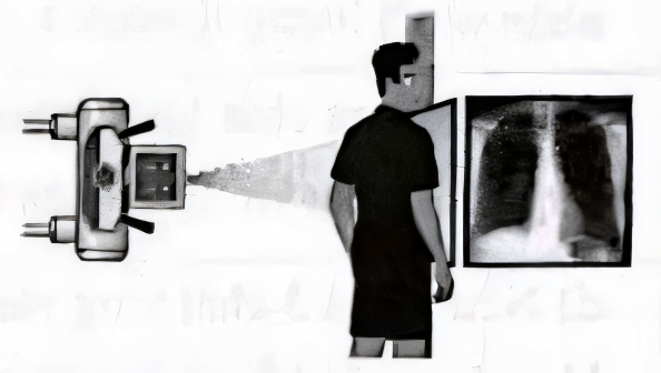 A person spraying a picture on a wallAI-generated content may be incorrect.