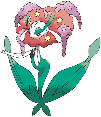 You need to complete the sinnoh pokedex to get the national in diamond, . Florges PokÃ©dex: stats, moves, evolution & locations