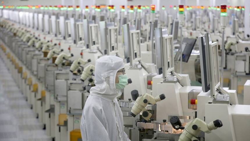 中国经济，美联社图片。