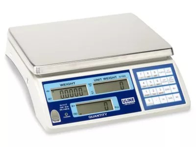 Calibration can only be done in metric system weight (kg). Uline Industrial Counting Scale 65 Lbs X 005 Lb H 1117 Uline