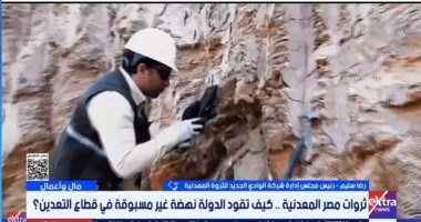 رضا سليم لإكسترا نيوز: نظام الشباك الواحد يدعم جذب الاستثمارات التعدينية رضا سليم لإكسترا نيوز: نظام الشباك الواحد يدعم جذب الاستثمارات التعدينية