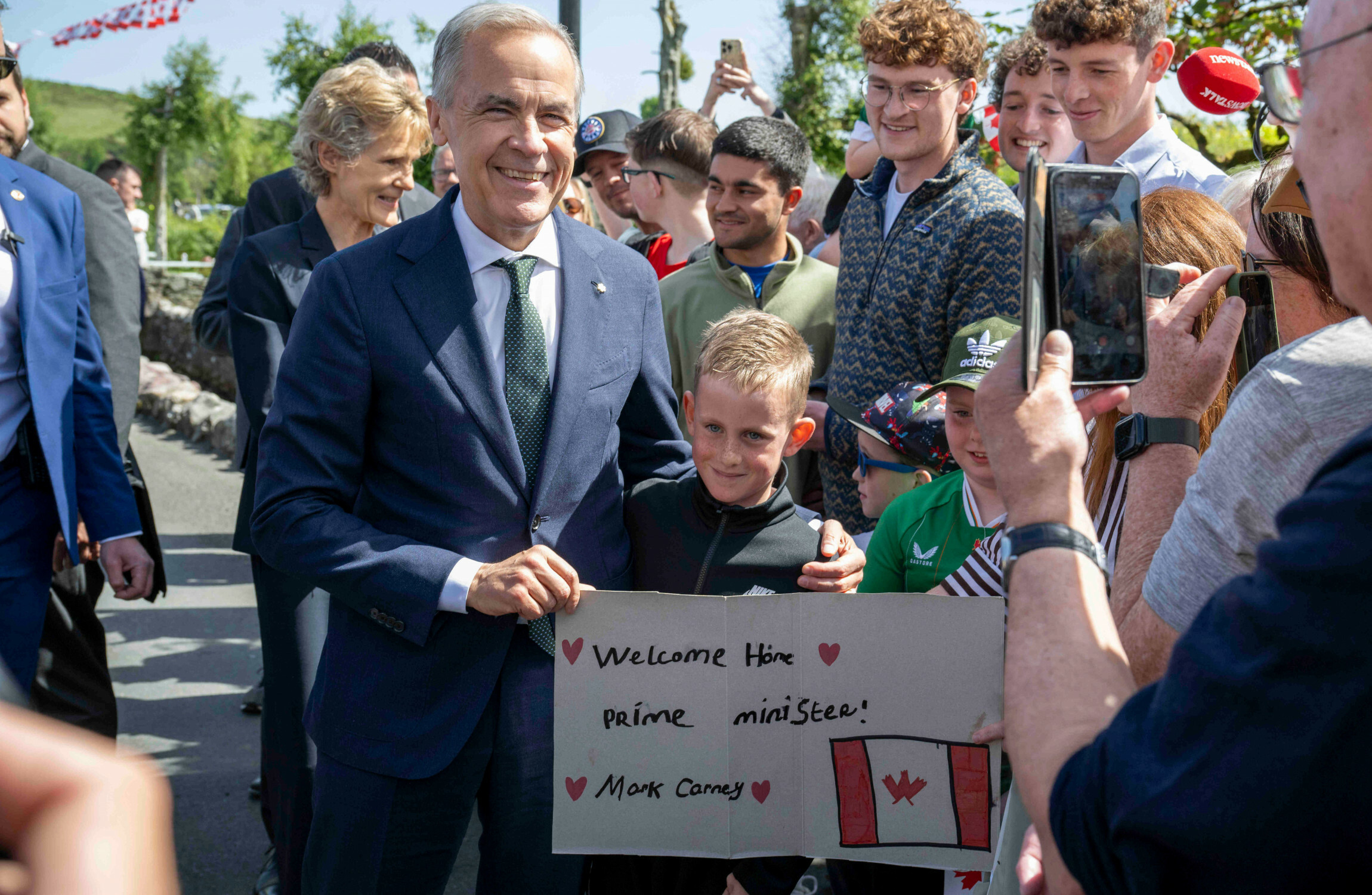 Mark Carney lands in Mayo to meet relatives