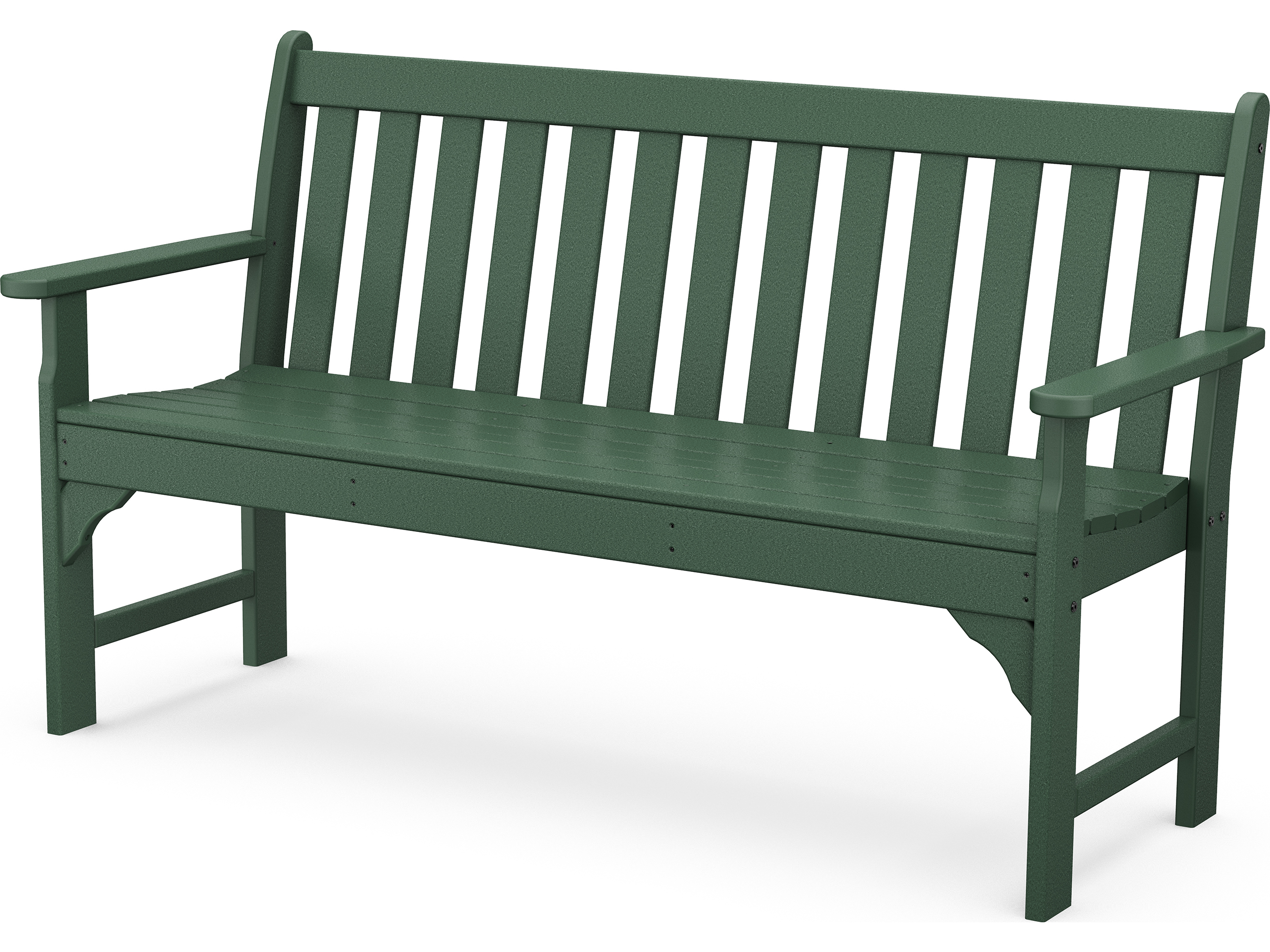 This bench is made from . POLYWOODÂ® Vineyard Recycled Plastic 60'' Bench | GNB60