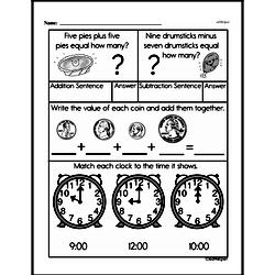 first grade money math worksheets dimes edhelpercom