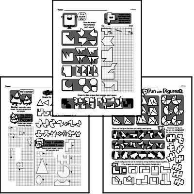 third grade geometry worksheets decomposing shapes