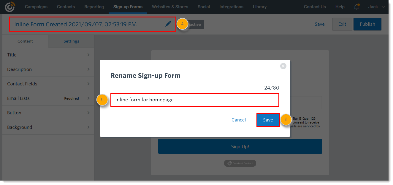 Background images can make your typeform more appealing and help you inject your own. Create An Inline Contact Sign Up Form To Embed On A Website