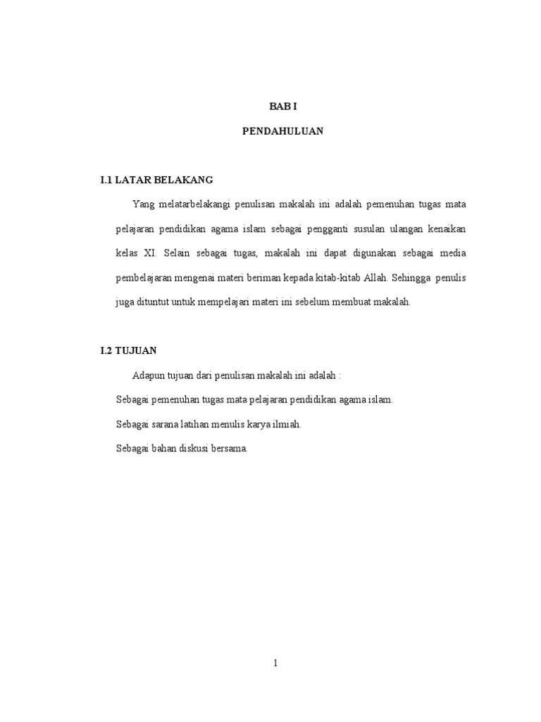 Materi Iman Kepada Kitab Allah – Mudah