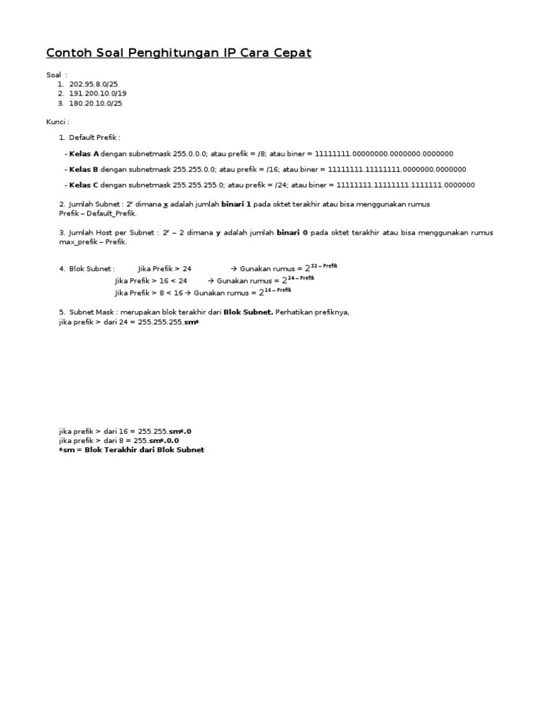 Cara Cepat Menghitung IP | PDF