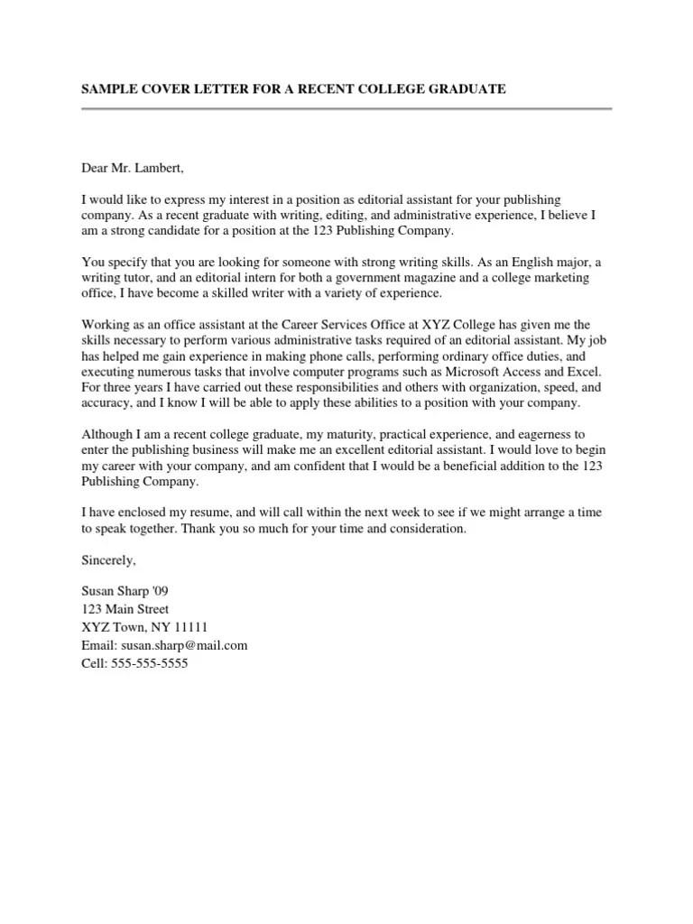 Job application letter sample in kenya. Application Letter Sample For A Fresh Graduate Important Links