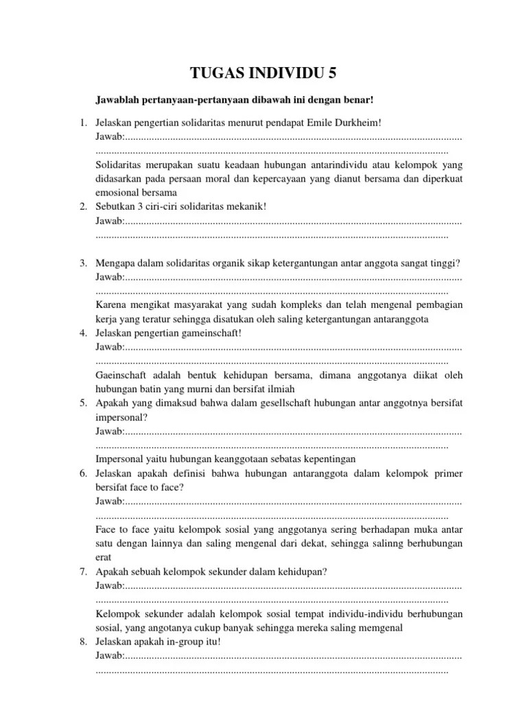 Perbedaan Solidaritas Mekanik Dan Solidaritas Organik Menurut Emile  Durkheim - Terkait Perbedaan