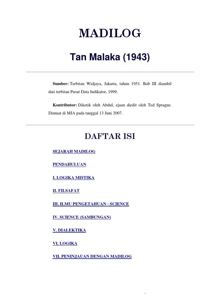 Mengambil satu contoh dari barisan para pemikir di kubu tersebut, kita dapat. Materialisme Dialektika Dan Logika Pdf