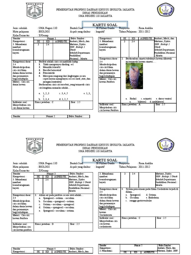 Pilihan ganda a) e b) b c) d d) a e) d f) c g) c h) a i) b j) a. Contoh Soal Biologi Kelas 10 Soal Kelasmu