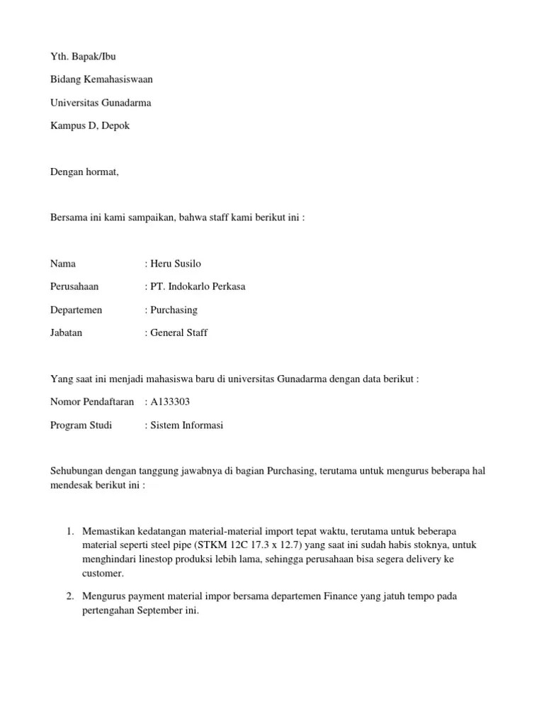 Di bawah ini mamikos sudah rangkumkan beberapa contoh surat izin orang tua untuk berbagai keperluan. Contoh Surat Izin Tidak Mengikuti Kegiatan Ospek Dari Perusahaan Contoh Surat