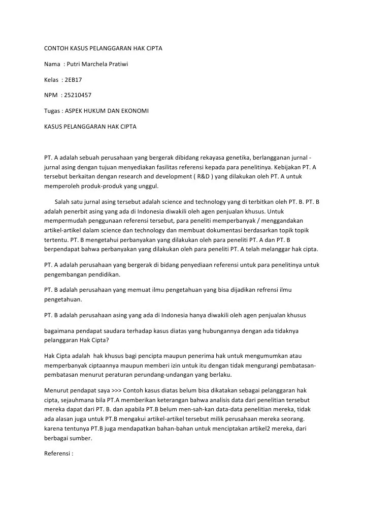 Bagaimana konsekuensi yang didapat pengunggah karya. Contoh Kasus Pelanggaran Hak Cipta Beinyu Com