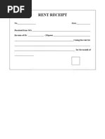 house rent recept pdf renting receipt