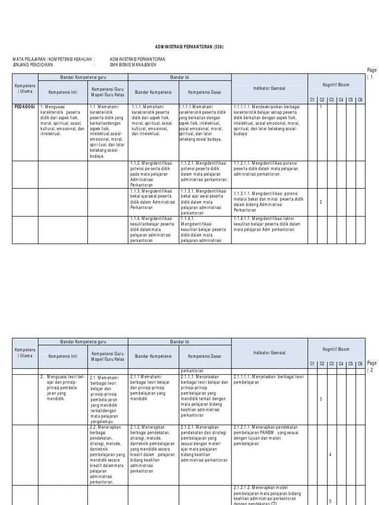 539-Administrasi Perkantoran | PDF