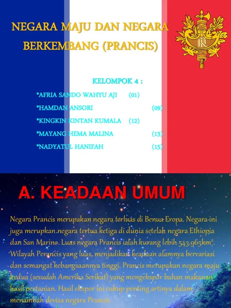 Negara Maju Dan Negara Berkembang (Prancis) | PDF