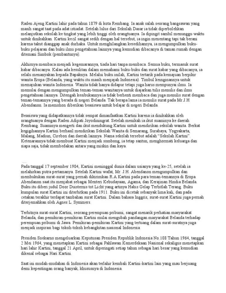 Cerpen Kartini | PDF