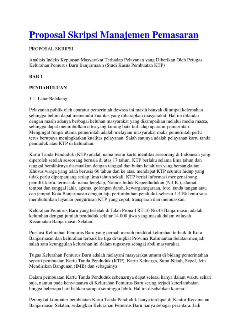 Contoh judul skripsi manajemen pemasaran. Contoh Proposal Skripsi Manajemen Pemasaran Download Kumpulan Berbagai Skripsi
