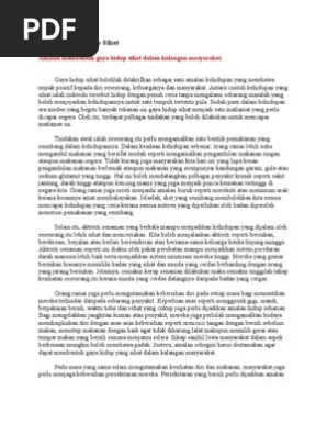 Antara contoh gaya hidup sihat ini meliputi aspek pemakanan yang betul dan mengamalkan senaman yang berkala. Amalan Gaya Hidup Sihat Pdf