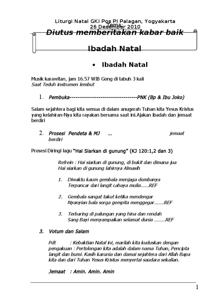 1 hidup kita yang benar 6. 20+ Inspirasi Contoh Votum Dan Salam Natal Gki - Ide Buat Kamu