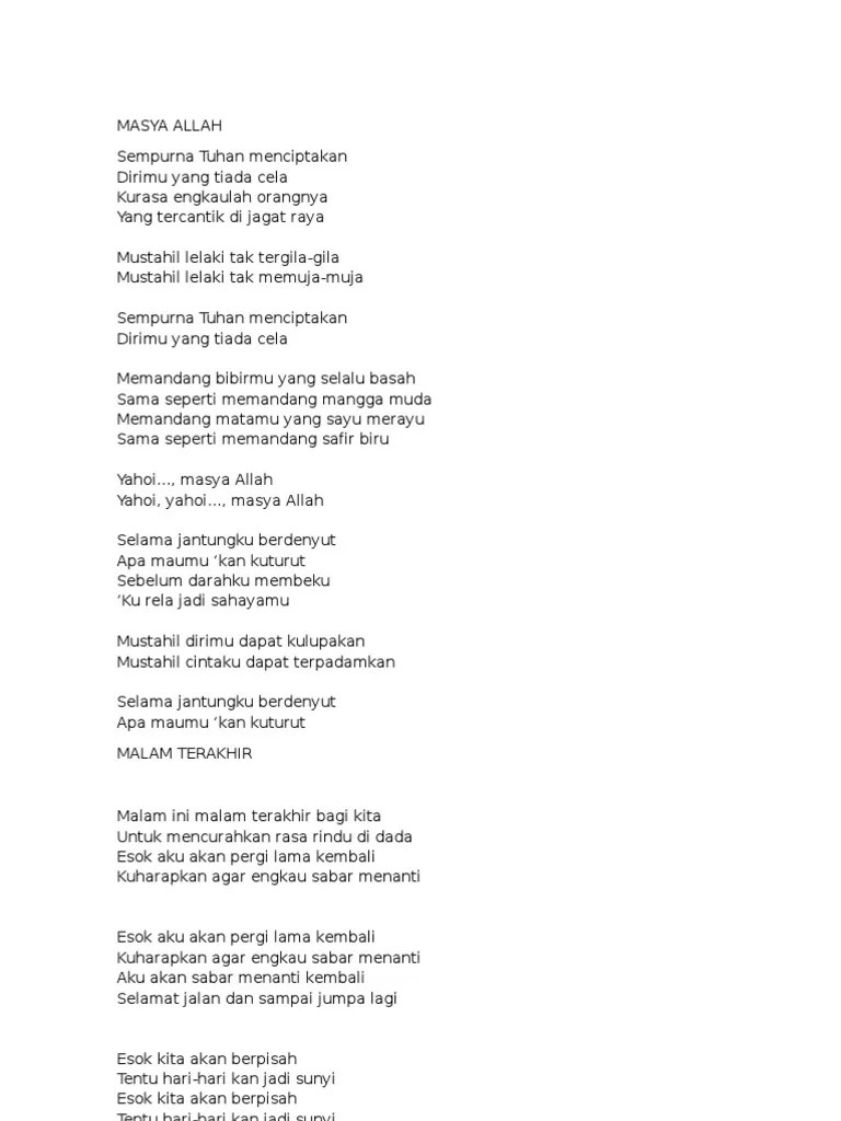 Pada jodoh yang lain, ?ku tak berdaya Lirik Lagu Tak Berdaya Rhoma Irama Kita