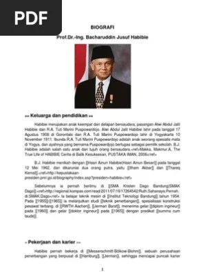 Biografi BJ Habibie | PDF