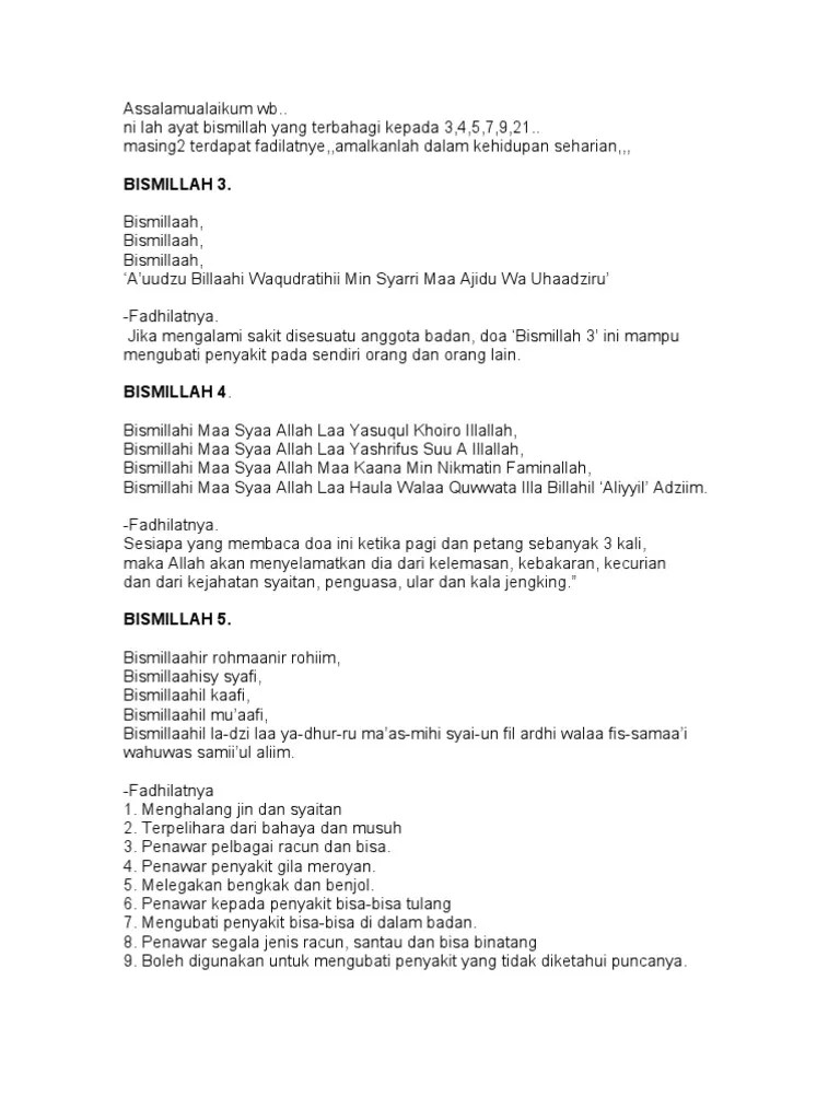 Bismillah 3457921 | PDF