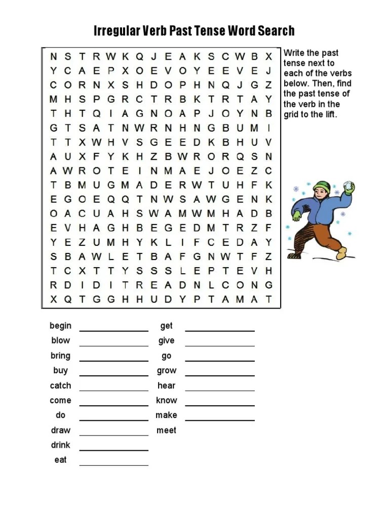 irregular verbs exercises pdf onomastics morphology