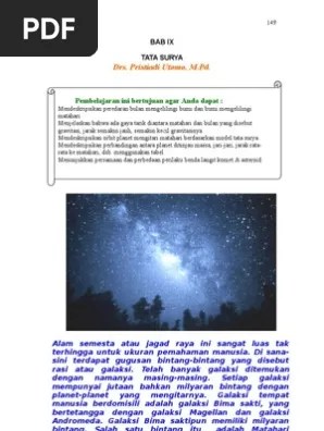 Namun ternyata tetangga galaksi ini berukuran dua kali lipat lebih besar dibanding bima sakti. Materi Smp Kelas 7 Bab Ix Tata Surya Pdf