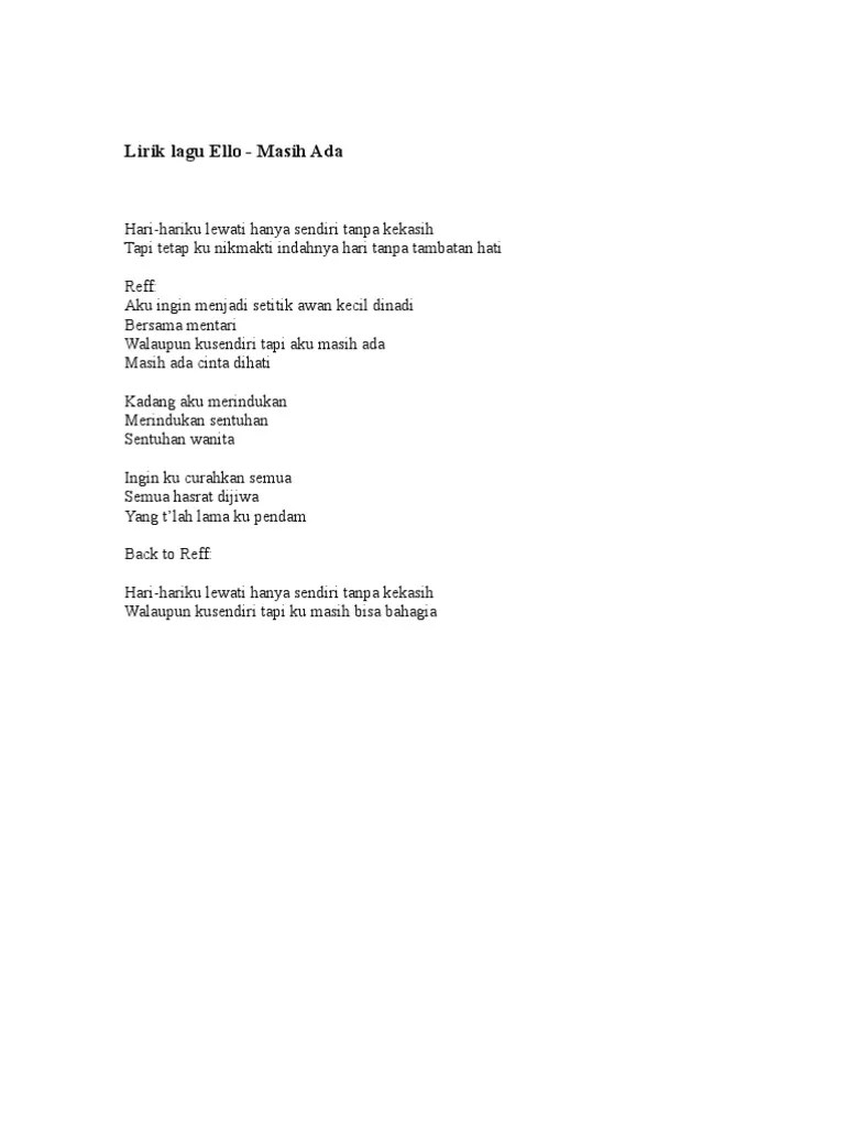 Kumpulan Lirik Lagu Pop Lawas