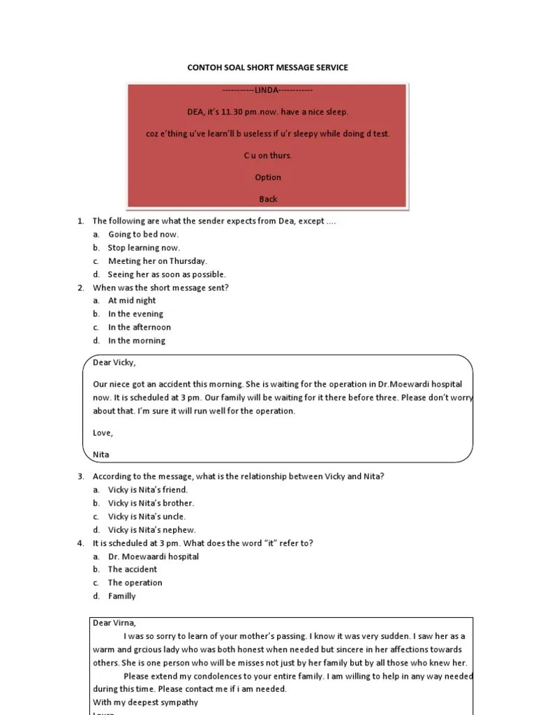 Pixabay.com the test consist of two parts. Contoh Soal Latihan Essay Announcement Masnurul