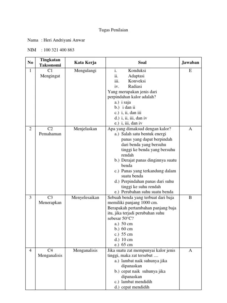 Mengembangkan Soal C1-C6 | PDF