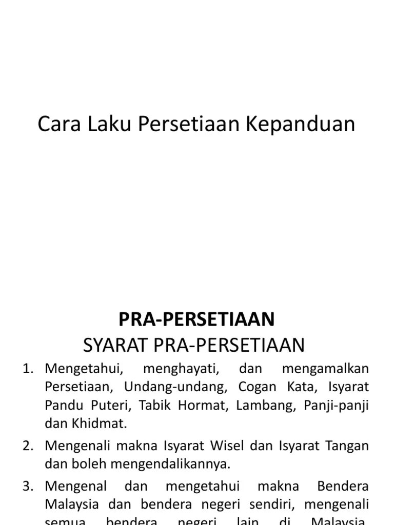 Isyarat Tangan Pandu Puteri / Kuiz Pandu Puteri Sumber Pengajaran