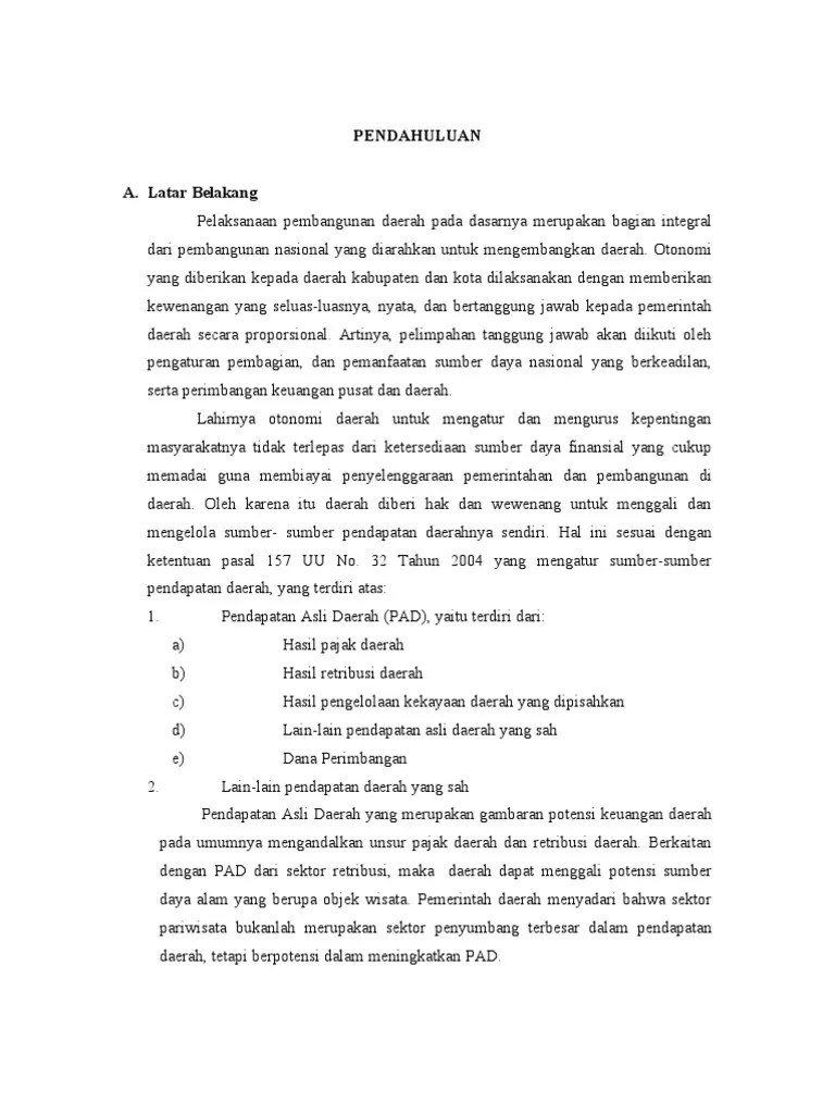 Karya Ilmiah Pariwisata | PDF