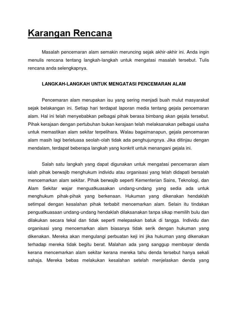 Contoh soalan karangan rencana viral blog f. Karangan Rencana Pdf