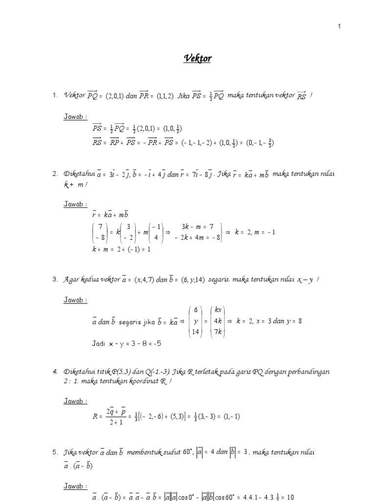 Soal Vektor A B C 1 X Y Segaris – Beinyu.com