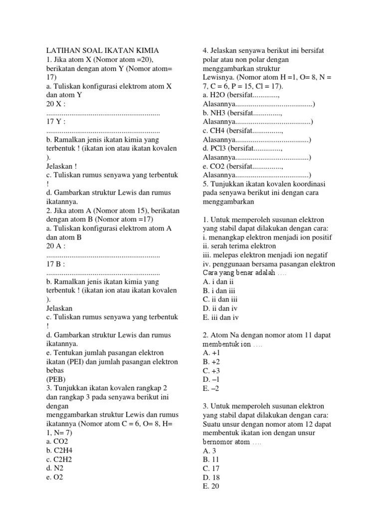 4 Contoh Soal Struktur Lewis Ikatan Kovalen Pengertian Rumus Struktur Lewis Contoh Soal Mengetahui Dan Memahami Jelaskan 5 Modifikasi Yang Dapat Dilakukan Jaringan Epidermis