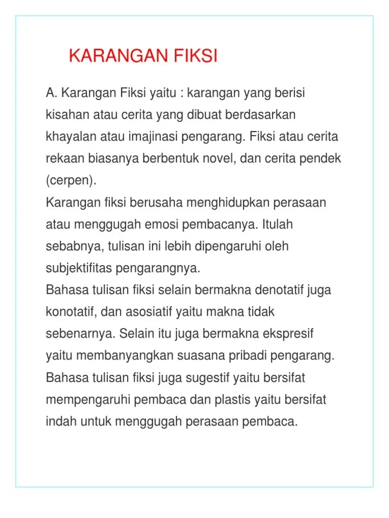 Il y a 3 jours. Fiksi Pdf